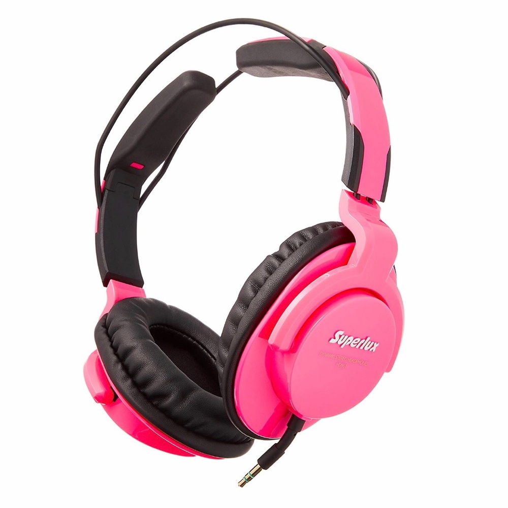 Superlux HD661 Super Bass Pink Headphones